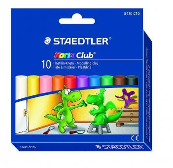 Staedtler Plastilin-Knete Noris Club 10 Farben HD-Toner.at
