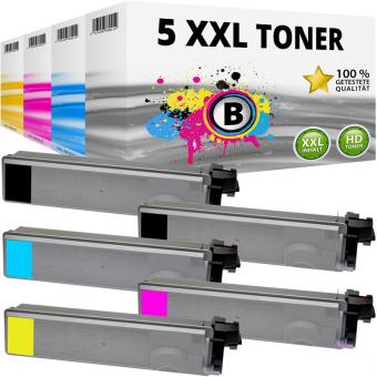 Alternativ Toner Kyocera TK-520K TK-520C TK-520M TK-520Y 5er Set 