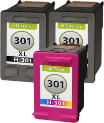 Alternativ Set Druckerpatronen HP 301 301xl Schwarz + Color HD-Toner.at